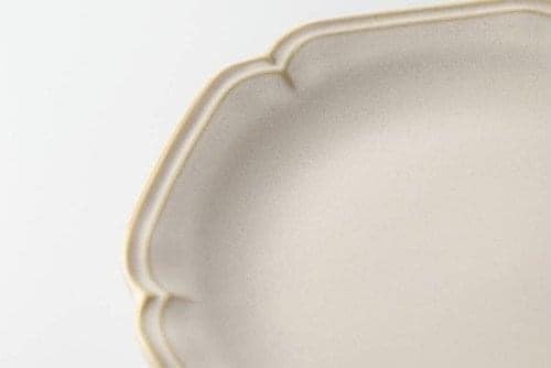 王球餐具日本製美濃燒花盤 日本盤 日本瓷器6.3吋深盤 日本食器8吋淺盤 日本餐盤橢圓盤22cm (18)