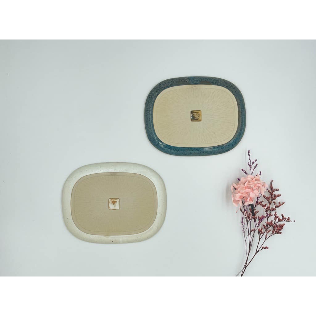 王球餐具日本製瀨戶燒瓷器職人手工日本食器HANAtoHA可愛花朵方盤