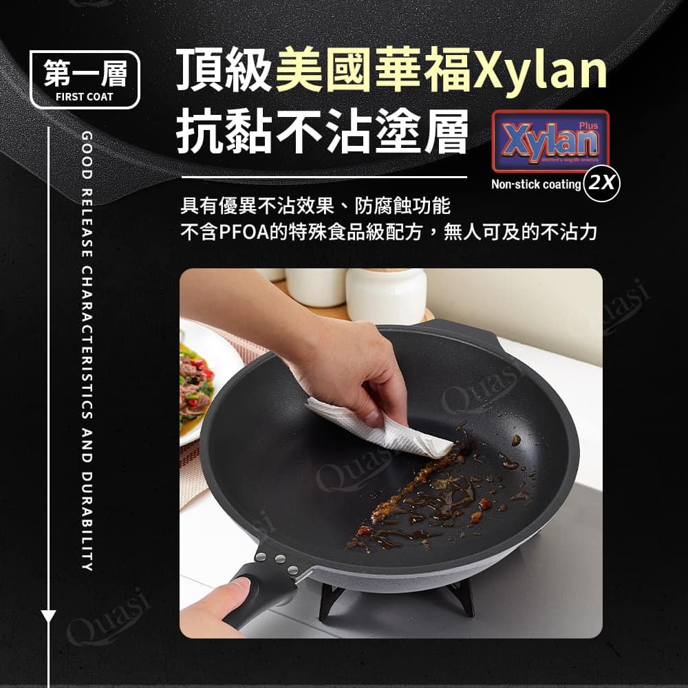 王球餐具台灣製歐米洛鑄造系列不沾鍋 (2)