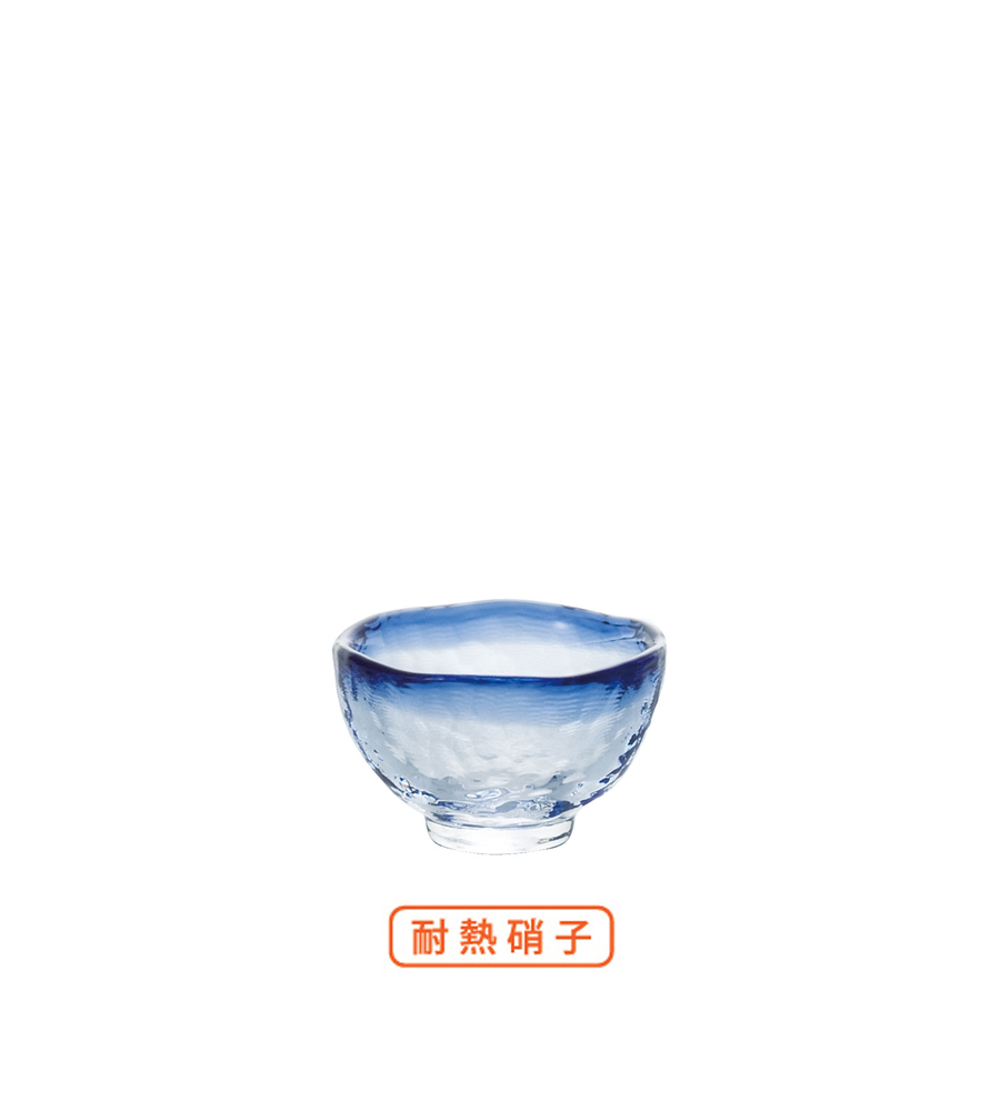 王球餐具日本製津輕琉璃 職人手作津輕海峽耐熱硝子清酒杯-50ml 清酒壼 (2)