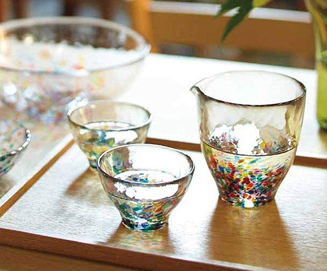 王球餐具日本製津輕琉璃 職人手作幻夢繽彩日本玻璃食器 (11)