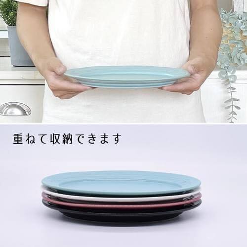 日本製 仿古風不規則圓盤23.3cm 王球餐具美濃燒 (4)