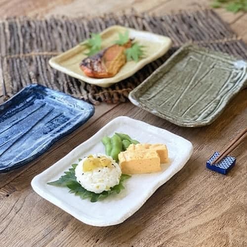 王球餐具日本製美濃燒方型魚盤 (2)