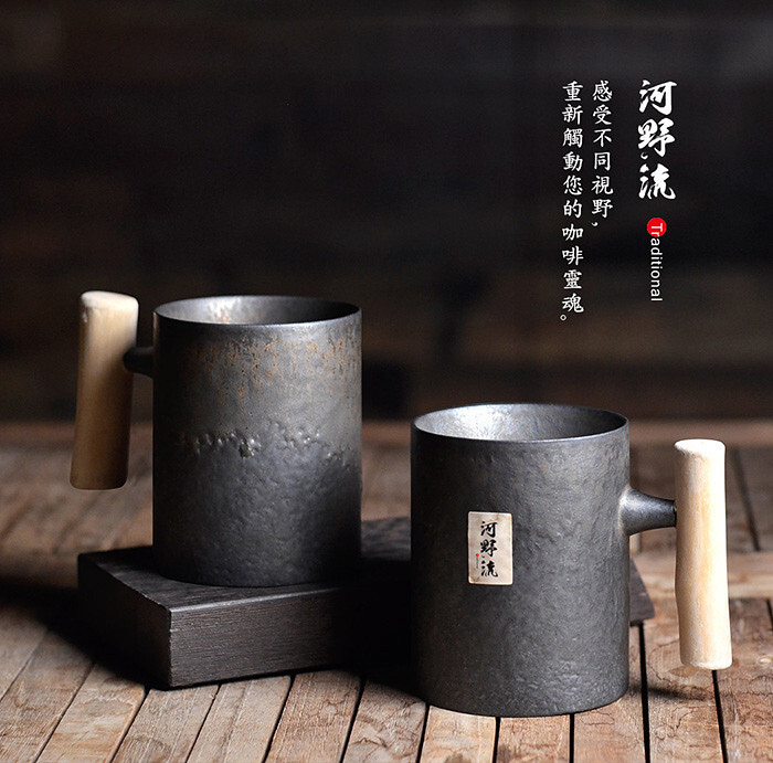 台灣製 河野流 文京陶瓷手作杯 (4)