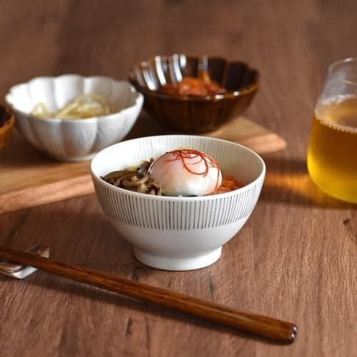 王球餐具日本製美濃燒瓷器十草碗11cm (2)
