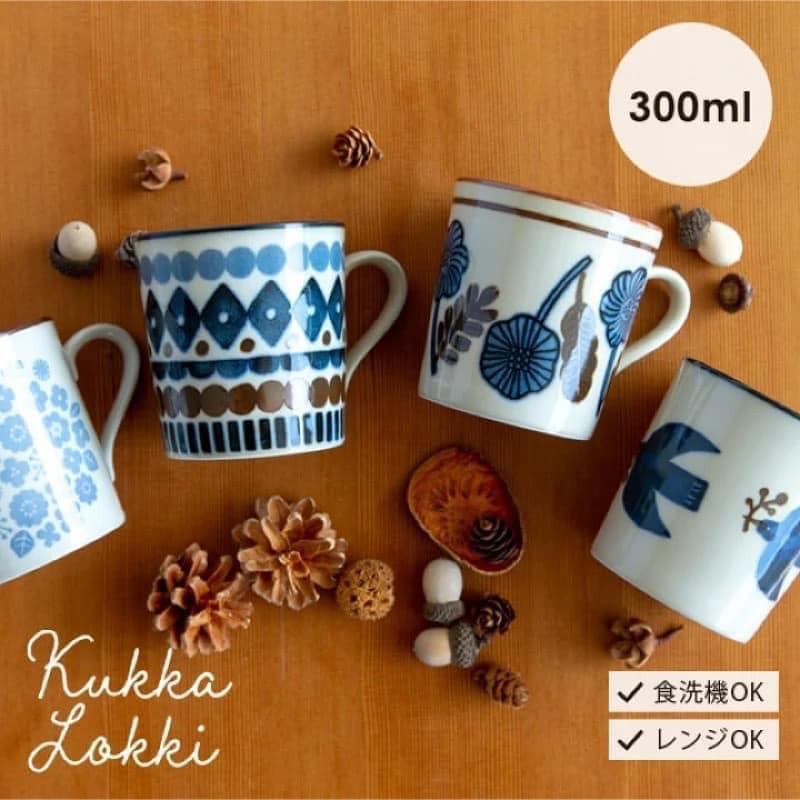 日本製美濃燒瓷器 kukka lokki 馬克杯300ml 美濃燒 王球餐具 (4)