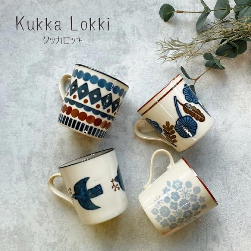 日本製美濃燒瓷器 kukka lokki 馬克杯300ml 美濃燒 王球餐具 (8)