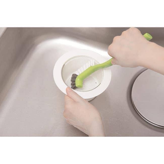 日本製 小久保 排水口L型清潔刷王球餐具排水口 (6)