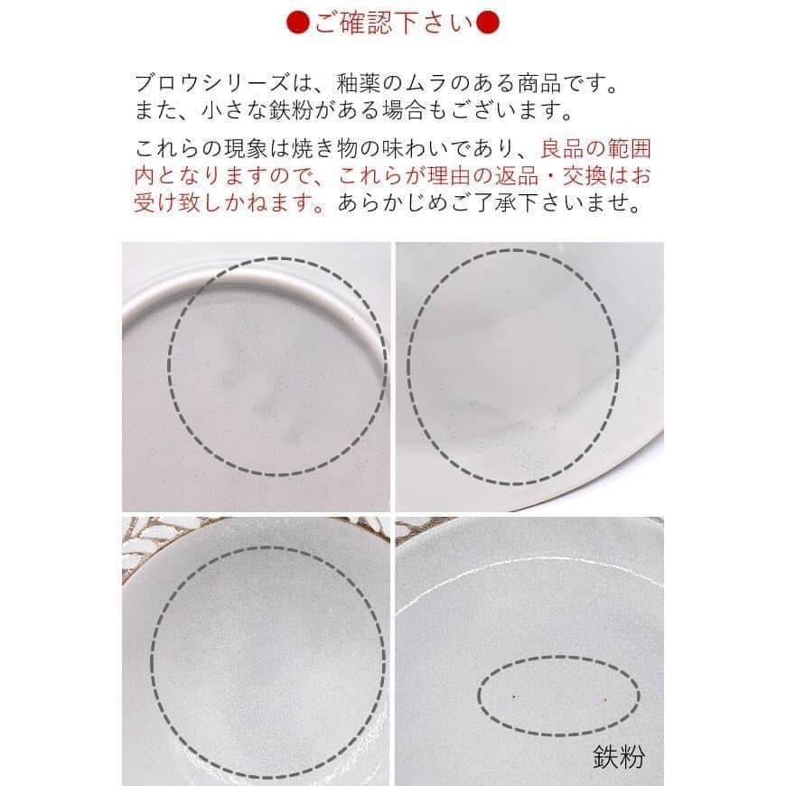 日本製 美濃燒瓷器餐盤羽毛深盤21.4cm王球餐具 (6)