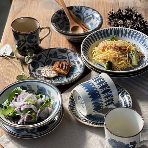 日本製 美濃燒 Classico 復古瓷器餐具系列  餐盤  馬克杯 小菜盤餐具 (12)