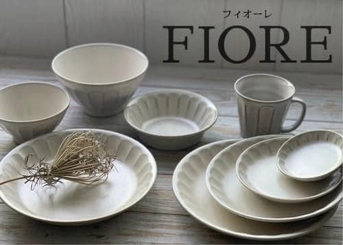 王球餐具日本製美濃燒FIORE瓷器食器系列 餐盤  馬克杯 (3)
