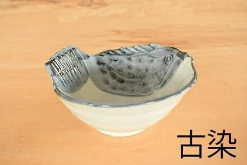 日本製美濃燒河豚小碗13cm王球餐具 (3)
