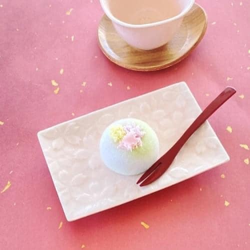 日本製美濃燒櫻花瓷餐盤 圓盤 長方盤王球餐具 (14)