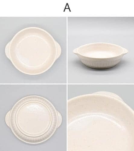 日本製美濃燒 3色圓形焗焗烤盤18.2cm王球餐具 (6)