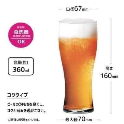 日本製 東洋佐佐木啤酒杯三件禮盒組王球餐具 (6)