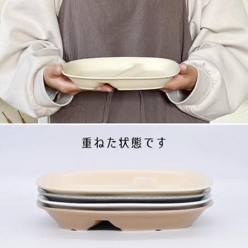 日本製美濃燒兩格餐盤王球餐具 (3)