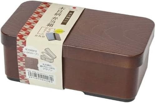 日本製木紋便當盒480ml王球餐具 (5)