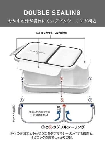 日本製PUSH防漏便當700ml王球餐具 (6)