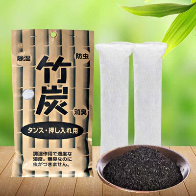 日本製雜貨除濕防蟲孟宗竹竹碳1包2入王球餐具 (2)