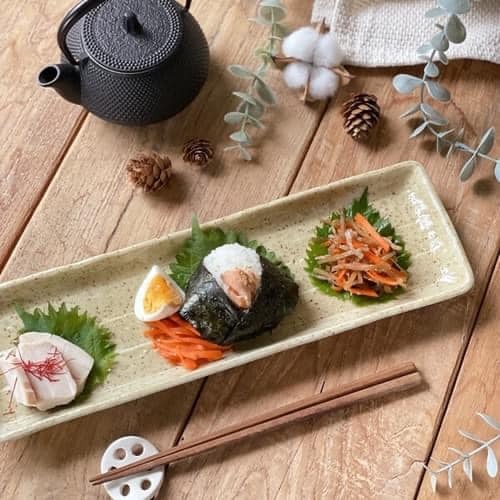日本餐具 美濃燒4色秋刀魚長盤 日本瓷器 33.5cm 餐盤 王球餐具 (13)
