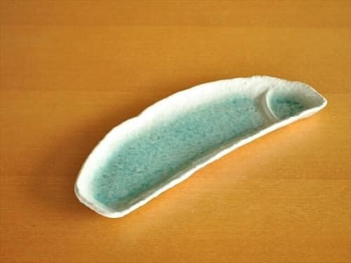 日本製瀨戶燒瓷器海洋土耳其藍長盤餐具 王球餐具