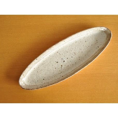 日本瓷器 美濃燒仿古長條型餐盤32cm 小碗 (5)