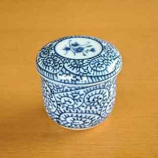 日本瓷器美濃燒蔓藤花紋茶碗蒸200ml-王球餐具