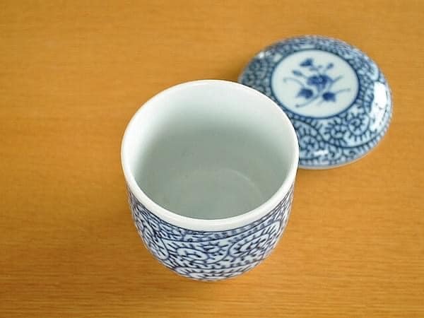 日本美濃燒蔓藤花紋茶碗蒸200ml (4)