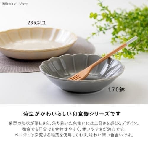 日本餐具Ltsuka菊形餐盤 美濃燒-17深盤-16平盤 (6)