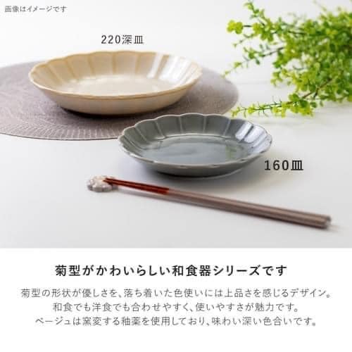 日本餐具Ltsuka菊形餐盤 美濃燒-17深盤-16平盤 (9)
