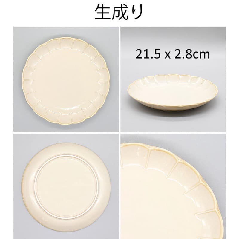 日本食器美濃燒陶瓷器花形深餐盤 淺餐盤 缽碗 王球餐具 (2)