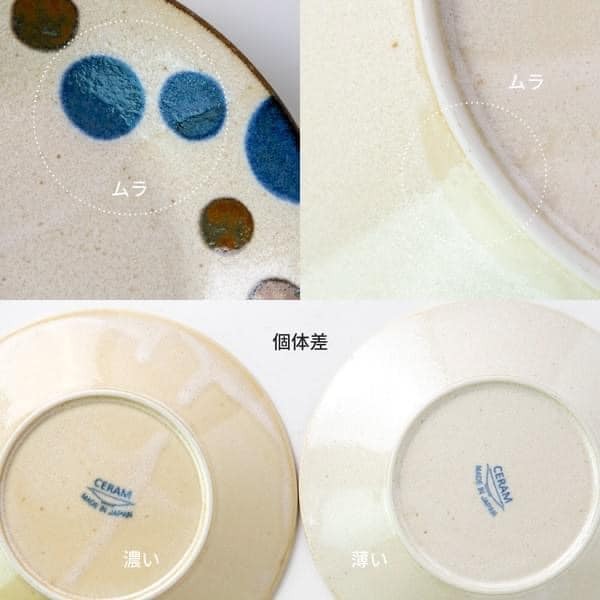 日本餐盤美濃燒瓷器南風深盤19cm 王球餐具 (8)
