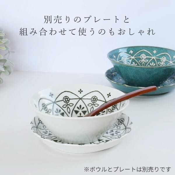日本餐具 美濃燒瓷器 摩洛哥飯碗13.7cm 王球餐具