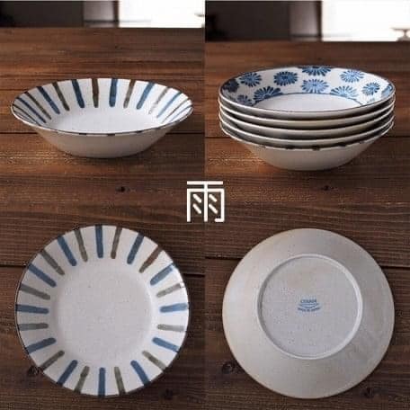 日本餐具 美濃燒 盤子 南風系列 餐盤21.5cm 王球餐具 (6)