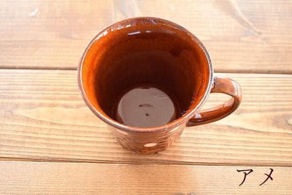 日本杯盤 美濃燒陶瓷 紅土圓點馬克杯230cc 王球餐具 (2)