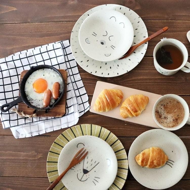 日本餐具 MOGUMOGU 餐盤 225 深盤子 美濃燒 王球餐具 (3)