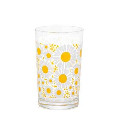 日本餐具-ADERIA玻璃杯-昭和復古花朵水杯-王球餐具-(12)