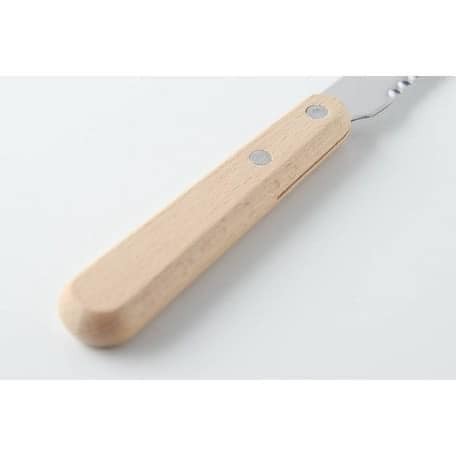 日本餐具 燕三條刀具 木柄 不鏽鋼 麵包刀28.5CM 王球餐具 (8)