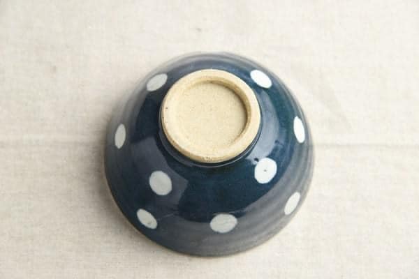 日本食器 美濃燒瓷碗 手工圓形飯碗12.1cm 日本餐具 王球餐具 (2)