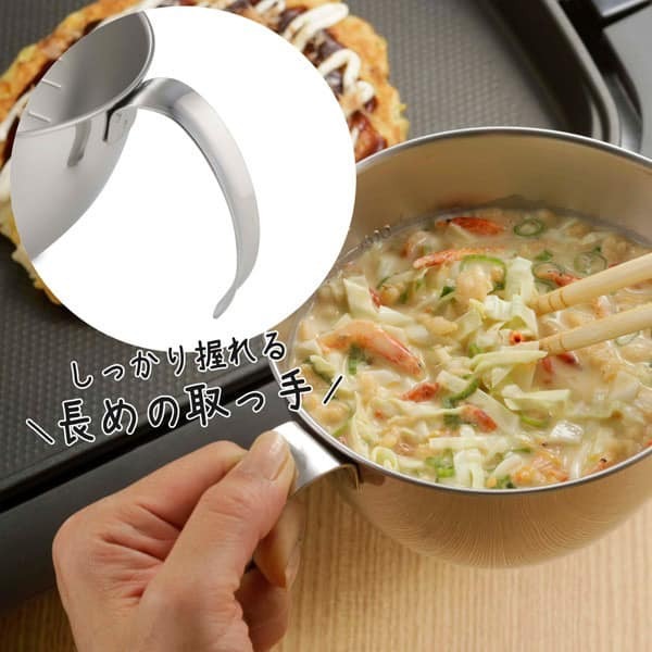 日本餐具 下村企販廚房用品 18-8不鏽鋼餐具 有把手刻度量杯 王球餐具 (4)