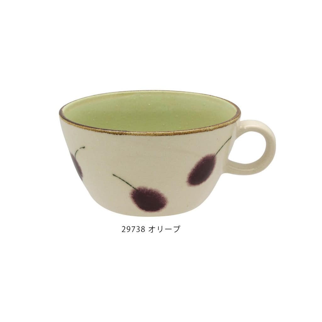 日本餐具Minori 果實系列杯子美濃燒陶杯湯杯320ml王球日本餐具 (8)