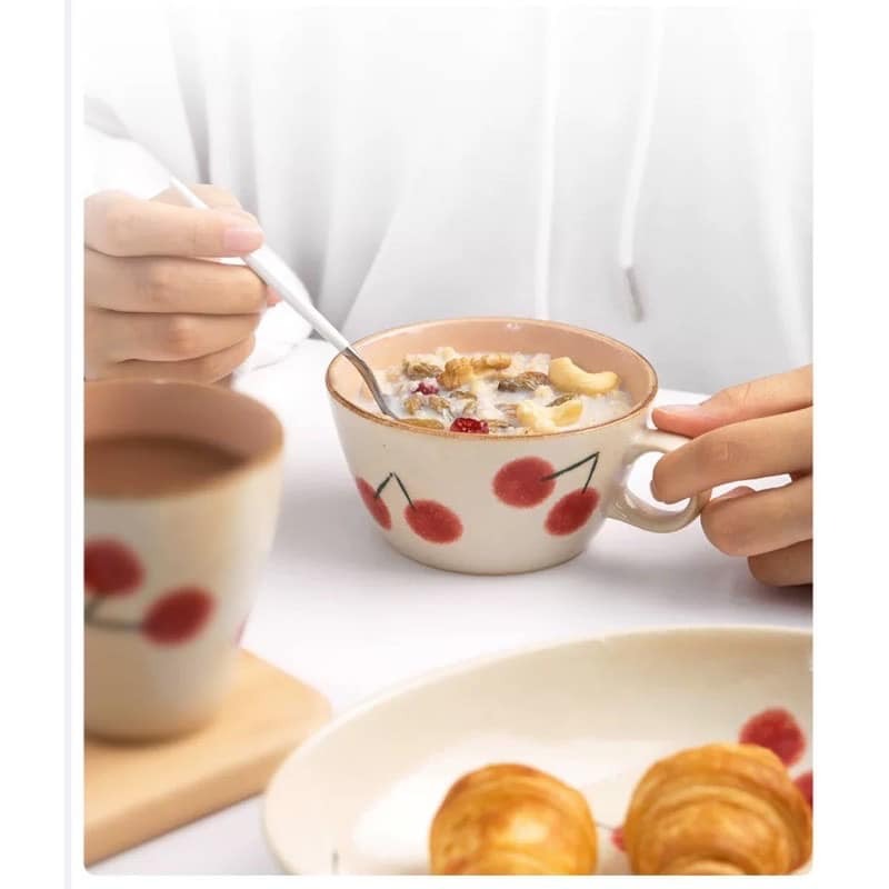 日本餐具Minori 果實系列杯子美濃燒陶杯湯杯320ml王球日本餐具 (5)