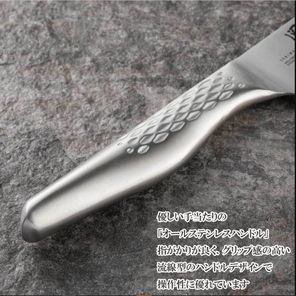 日本餐具-匠創名刀關孫六 流線型握把一體成型不鏽鋼廚刀-14.5cm(小三德包丁)王球餐具 (9)