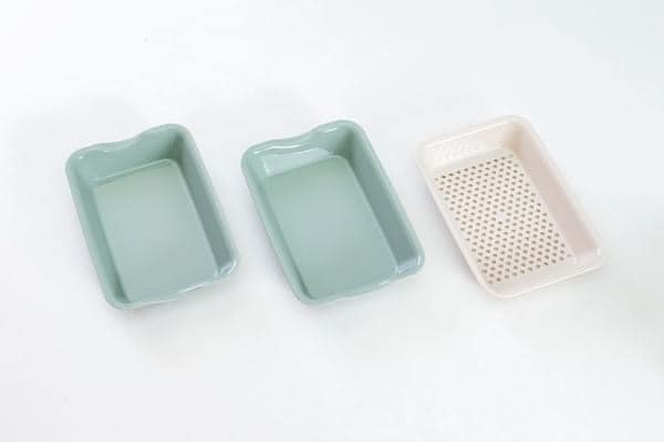 日本廚房用品 抗箘3件瀝水籃盤 菜盤 備料盤 王球餐具 (9)