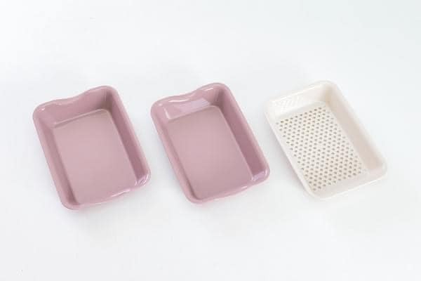 日本廚房用品 抗箘3件瀝水籃盤 菜盤 備料盤 王球餐具 (8)