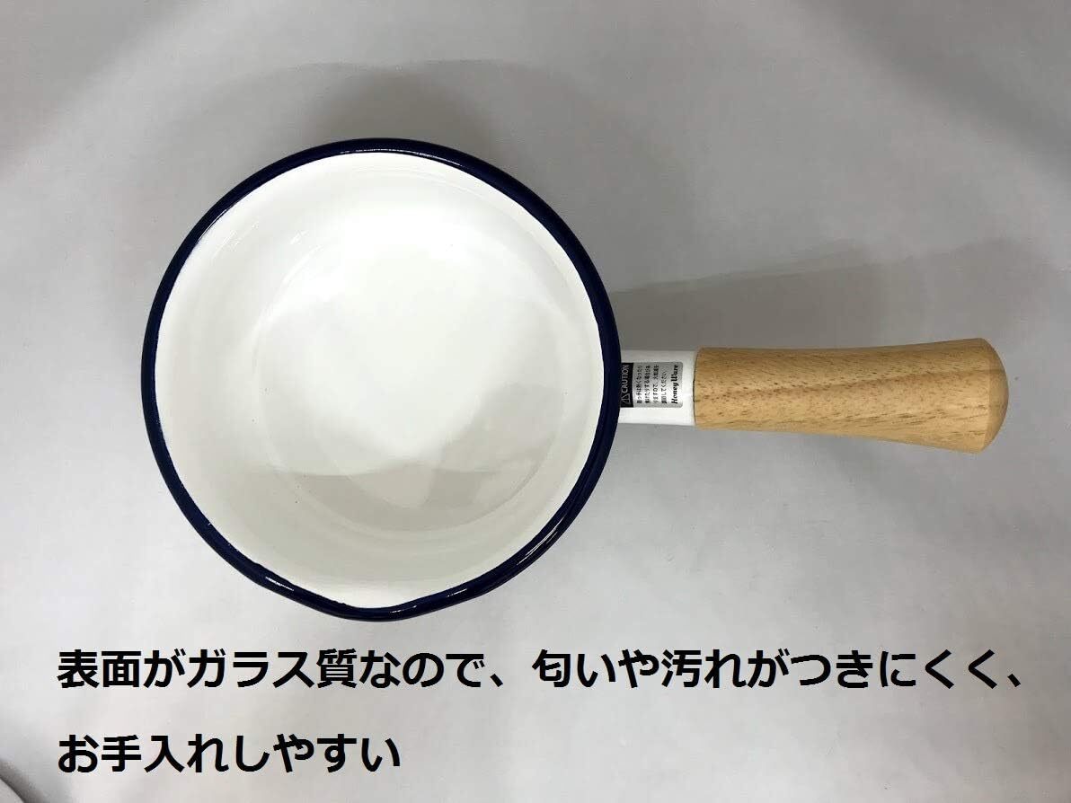 日本富士琺瑯～ 北歐經典琺瑯牛奶鍋15cm-附蓋 (8)