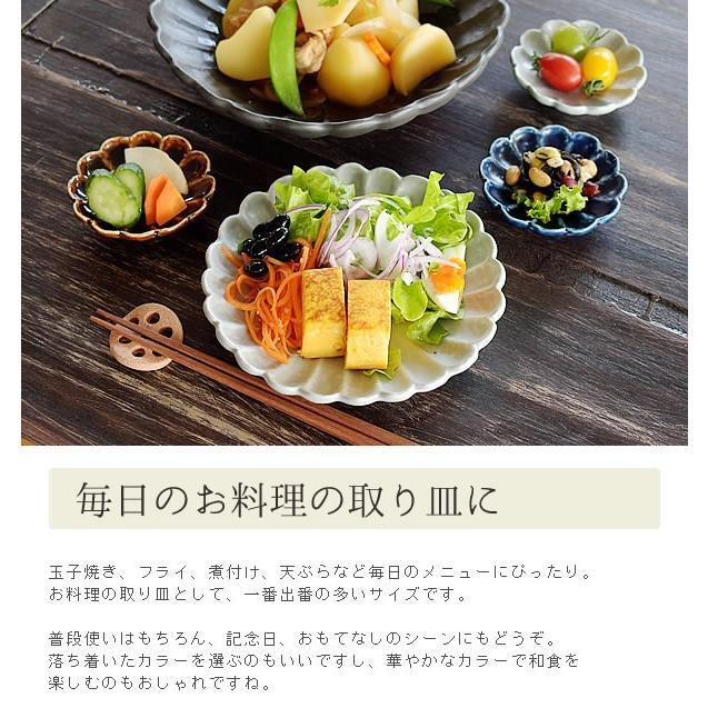 日本餐具 美濃燒瓷器餐盤 日本菊形盤 王球餐具 (9)