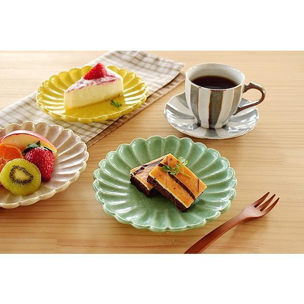 日本餐具 美濃燒瓷器餐盤 日本菊形盤 王球餐具 (8)