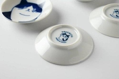 日本餐盤-美濃燒-迷你貓咪盤-餐具禮品套裝5入1組-王球餐具 (3)
