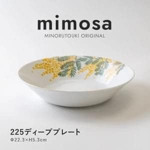 日本餐具 美濃燒瓷含羞草深盤22cm 日本餐具 美濃燒瓷含羞草平盤22cm 日本餐具美濃燒瓷含羞草平盤14.5cm 王球餐具 (3)